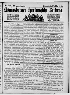 Königsberger Hartungsche Zeitung vom 28.05.1910