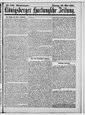 Königsberger Hartungsche Zeitung vom 30.05.1910