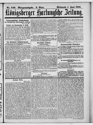 Königsberger Hartungsche Zeitung vom 01.06.1910
