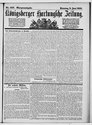 Königsberger Hartungsche Zeitung vom 05.06.1910