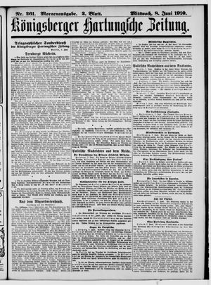 Königsberger Hartungsche Zeitung vom 08.06.1910