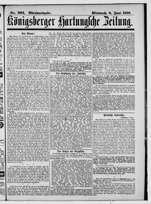 Königsberger Hartungsche Zeitung vom 08.06.1910
