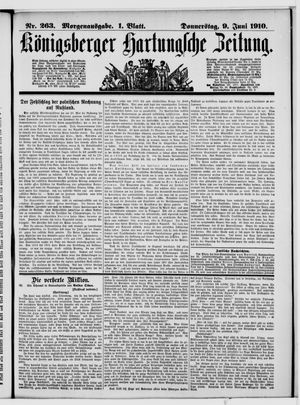 Königsberger Hartungsche Zeitung vom 09.06.1910