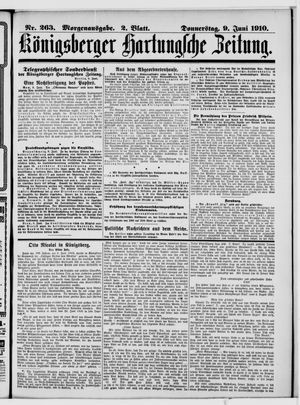 Königsberger Hartungsche Zeitung vom 09.06.1910