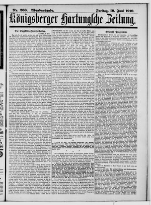 Königsberger Hartungsche Zeitung vom 10.06.1910
