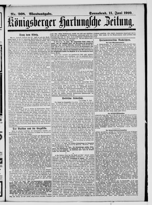 Königsberger Hartungsche Zeitung vom 11.06.1910