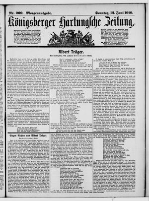 Königsberger Hartungsche Zeitung vom 12.06.1910