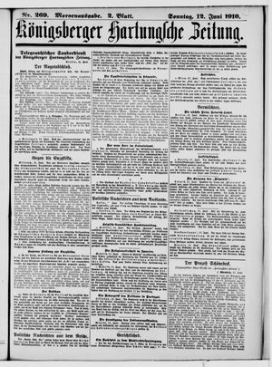 Königsberger Hartungsche Zeitung vom 12.06.1910