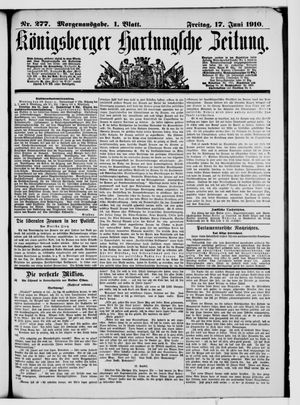 Königsberger Hartungsche Zeitung vom 17.06.1910