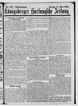 Königsberger Hartungsche Zeitung vom 17.06.1910