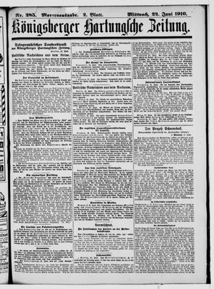 Königsberger Hartungsche Zeitung vom 22.06.1910
