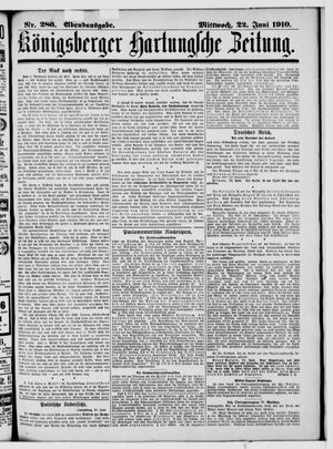 Königsberger Hartungsche Zeitung vom 22.06.1910
