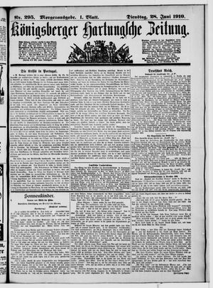 Königsberger Hartungsche Zeitung vom 28.06.1910