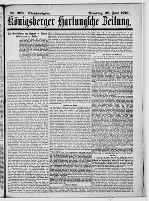 Königsberger Hartungsche Zeitung vom 28.06.1910