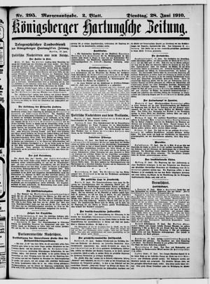 Königsberger Hartungsche Zeitung vom 28.06.1910