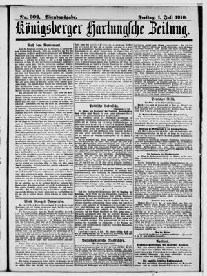 Königsberger Hartungsche Zeitung on Jul 1, 1910