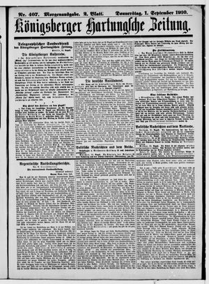Königsberger Hartungsche Zeitung vom 01.09.1910