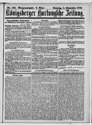 Königsberger Hartungsche Zeitung vom 04.09.1910