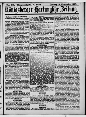 Königsberger Hartungsche Zeitung vom 09.09.1910