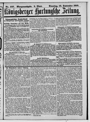 Königsberger Hartungsche Zeitung vom 13.09.1910