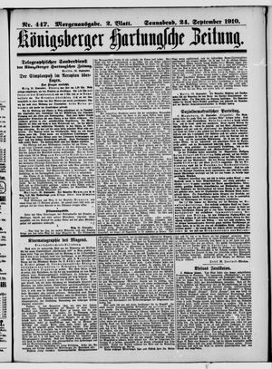Königsberger Hartungsche Zeitung vom 24.09.1910
