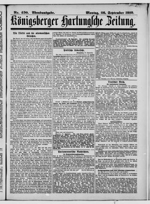 Königsberger Hartungsche Zeitung vom 26.09.1910