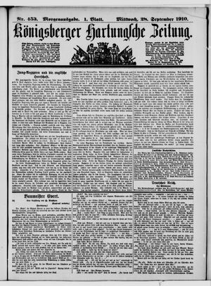 Königsberger Hartungsche Zeitung vom 28.09.1910