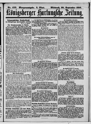 Königsberger Hartungsche Zeitung vom 28.09.1910