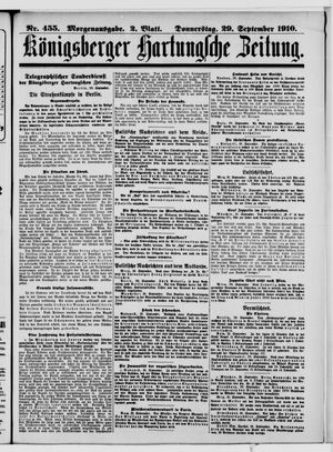 Königsberger Hartungsche Zeitung vom 29.09.1910
