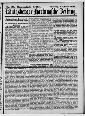 Königsberger Hartungsche Zeitung vom 04.10.1910