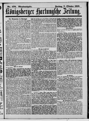 Königsberger Hartungsche Zeitung vom 07.10.1910