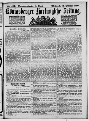 Königsberger Hartungsche Zeitung vom 12.10.1910