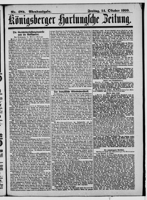 Königsberger Hartungsche Zeitung vom 14.10.1910