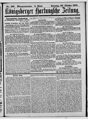 Königsberger Hartungsche Zeitung vom 23.10.1910