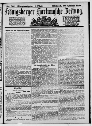 Königsberger Hartungsche Zeitung on Oct 26, 1910