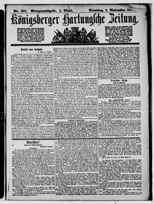 Königsberger Hartungsche Zeitung vom 01.11.1910