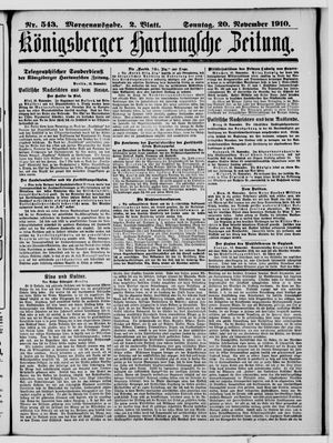 Königsberger Hartungsche Zeitung vom 20.11.1910