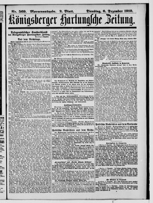 Königsberger Hartungsche Zeitung vom 06.12.1910
