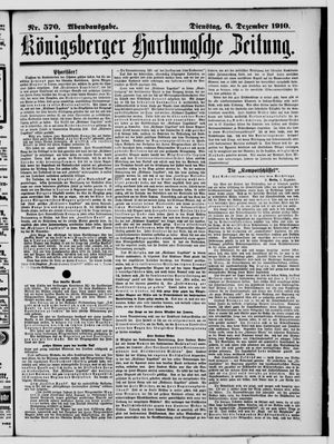 Königsberger Hartungsche Zeitung vom 06.12.1910