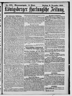Königsberger Hartungsche Zeitung vom 09.12.1910