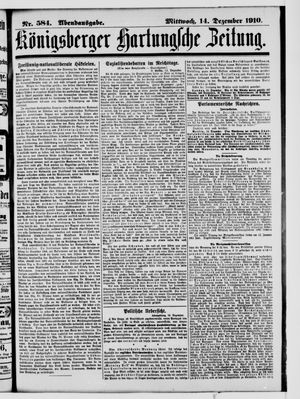 Königsberger Hartungsche Zeitung vom 14.12.1910