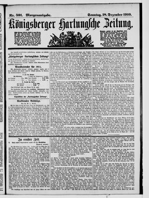 Königsberger Hartungsche Zeitung vom 18.12.1910
