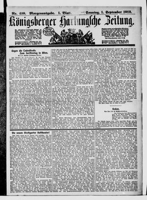 Königsberger Hartungsche Zeitung vom 01.09.1912