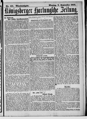 Königsberger Hartungsche Zeitung vom 02.09.1912