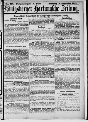 Königsberger Hartungsche Zeitung vom 03.09.1912