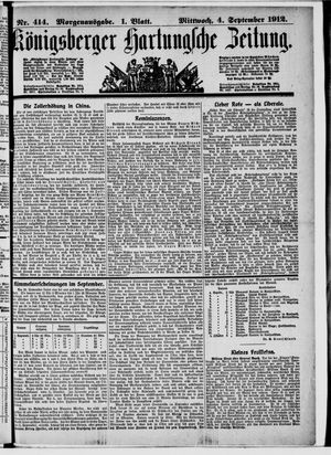 Königsberger Hartungsche Zeitung vom 04.09.1912