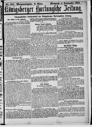 Königsberger Hartungsche Zeitung vom 04.09.1912