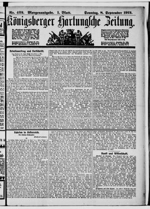 Königsberger Hartungsche Zeitung vom 08.09.1912