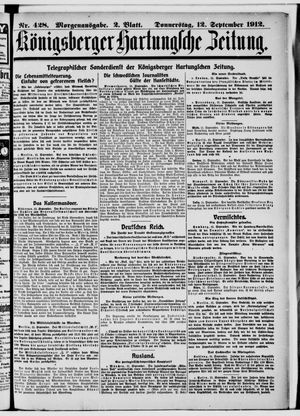 Königsberger Hartungsche Zeitung vom 12.09.1912