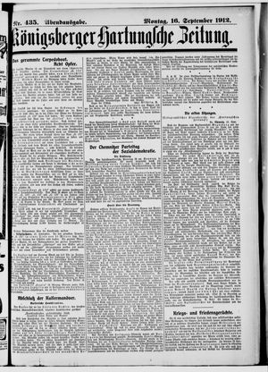 Königsberger Hartungsche Zeitung vom 16.09.1912